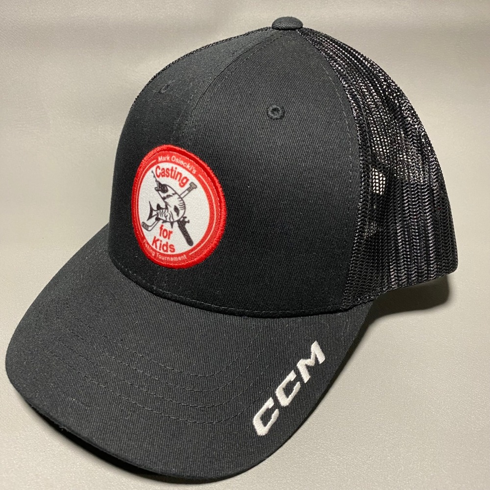 CCM Mark Osiecki‎ Casting for Kids Fishing Tournament Trucker Hat Black Snapback